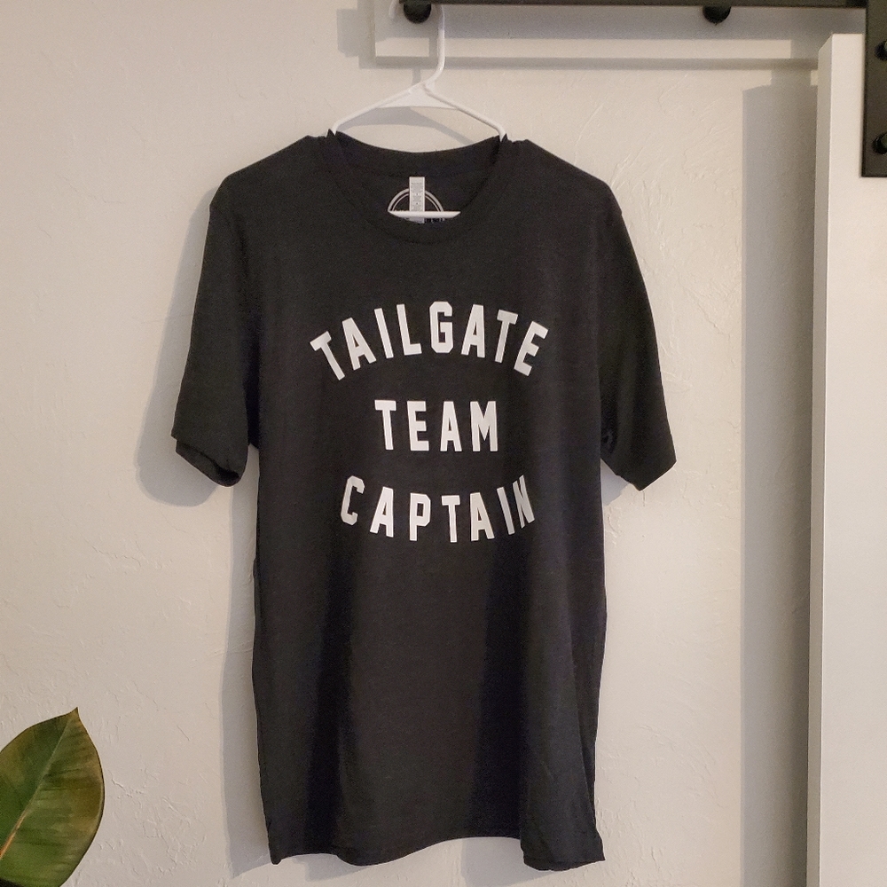 NWT KICKOFF CO "TAILGATE TEAM CAPTAIN ", size L, Heather Black, soft